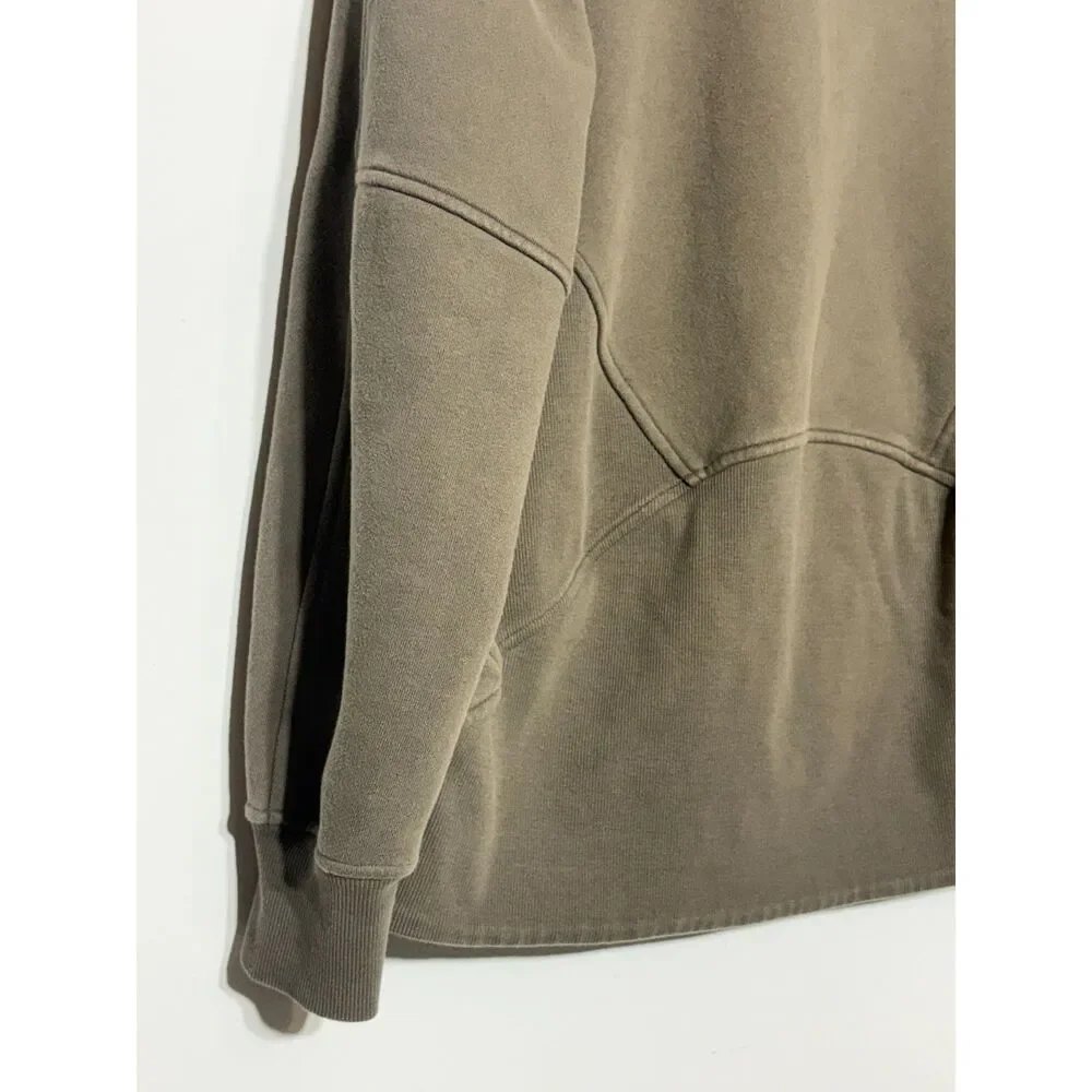 lululemon Scuba Oversized Funnel Neck Half Zip Long Legacy Green XS/S